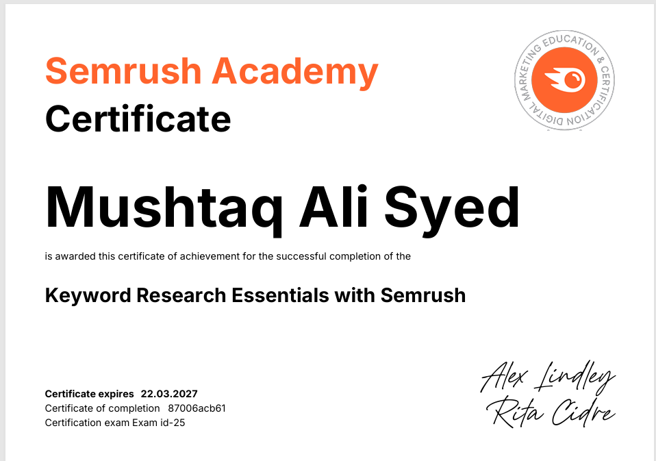 Keyword Research Essentials with Semrush